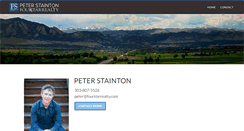 Desktop Screenshot of peterstainton.com